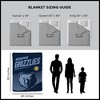 Sweet Home Collection NBA Memphis Grizzlies Microfiber Plush Throw Blanket - 4 of 4
