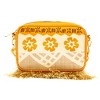 Disney Bag, Horizontal Crossbody, Moana Embroidered Skirt Pattern with Hei Hei and Pua Pose, Raffia Straw - 2 of 4