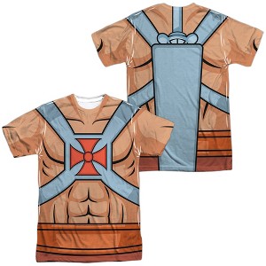 Men's Masters Of The Universe He Man Costumes (Front Back Print) Short Sleeve Costume T-Shirt - 1 of 4