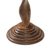 Traditional Mango Wood Carved Pedestal Accent Table - Olivia & May - 4 of 4