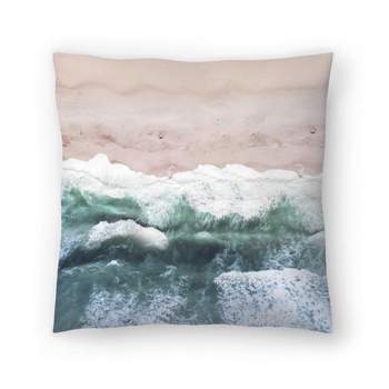 Pink Beach Decor By Tanya Shumkina Throw Pillow - Americanflat Coastal