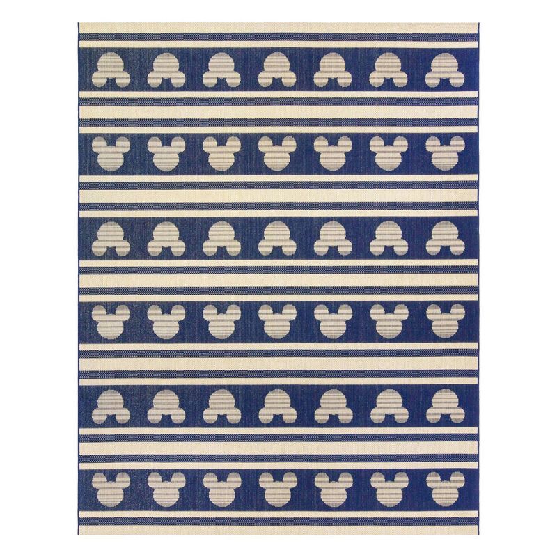 Mickey Mouse Stripes Outdoor Rug, 1 of 7