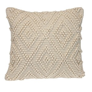 Parkland Collection,Transitional Geometric Off-White 20" X 20" Pillow - 1 of 4