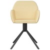 vidaXL Swivel Dining Chairs 2 pcs Cream Velvet - 4 of 4