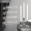 Taper Candles - Pack of 4, 12 inch, Unscented, Dinner & Table Candles - Slow Burning, Dripless & Smokeless - 2 of 4