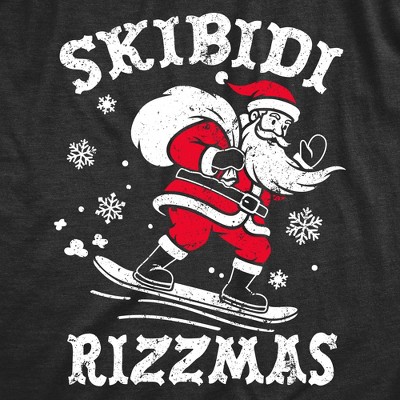 Мужские футболки Crazy Dog T-Shirts, Inc. Mens Funny T Shirts Skibidi Rizzmas Sarcastic Christmas Graphic Novelty Tee For Men - Crazy Dog Men's T Shirt Gift For Christmas Black M — фото 2