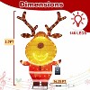 Lighted Deer Christmas Decorations with 146 Lights, Motion Sensor Controller Sync with Music, 2D Xmas Deers - 2 of 4