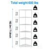 FONTOI 6 Tier Corner Wire Shelving Unit, FreeStanding Metal Large Storage Rack, Corner Storage Rack for Bathroom, Chrome, 20"*72"*20" - 3 of 4