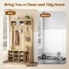 PAGED 70.9 inch Hall Tree for Entryway,Coat Rack with 7 Coat Racks and Shoe Storage,Entryway Furniture for Hallway,Living Room,Bedroom - 4 of 4