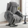 Power Lift Recliner Chair for Elderly with Heat and Vibration Massage, Infinite Position, USB Port and Side Pockets - 2 of 4