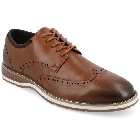 Vance. Co Ozzy Wingtip Tru Comfort Foam Hybrid Dress Shoe, Cognac 11 ...