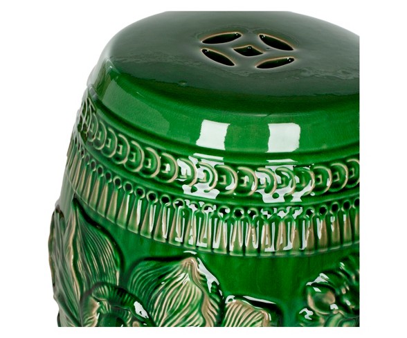 Chinese Dragon Stool - Green - Safavieh&#174;