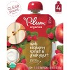 Plum Organics 4pk Apple Raspberry Spinach & Greek Yogurt Baby Food Pouches - 14oz - image 3 of 4