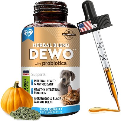 Beloved Pets Natural Intestinal Defense Herbal Cleanse for Dogs and Cats with Probiotic, Advanced Broad Spectrum Formula Gut Health 2 Oz - 1 Pack