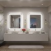 Apmir Super Bright Front & Back LED Lighted Anti-Fog Aluminum Alloy Framed Tempered Glass Bathroom/Vanity Mirror with ETL & 3-Year Warranty - 3 of 4