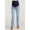 PinkBlush Light Blue Distressed Bootcut Maternity Jeans - 3 of 4