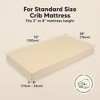 KeaBabies 2pk Soothe Fitted Crib Sheets Neutral, Organic Baby Crib Sheets, Fits Standard Nursery Baby Mattress - 3 of 4