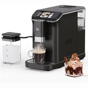 Coucheta Fully Automatic Espresso Machines - Touch Screen, 20-Bar Pressure for Cafe Drinks, with Quick-Clean System - 1 of 4