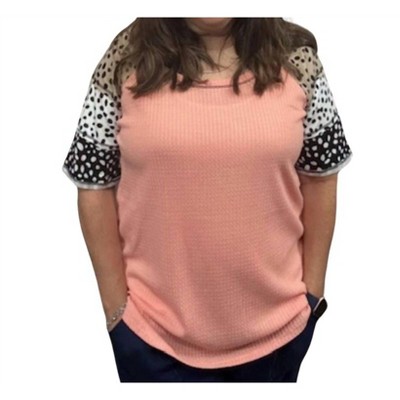 Women's Printed Short Sleeve Tee Top - BiBi