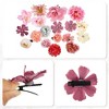Unique Bargains Women's Fake Flowers Hair Clips Purple Pink 18 Pcs - 4 of 4
