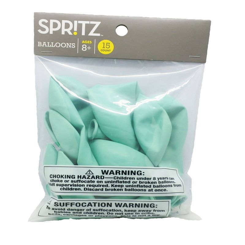 15ct Mint Green Balloons - Spritz&#8482;, 1 of 8