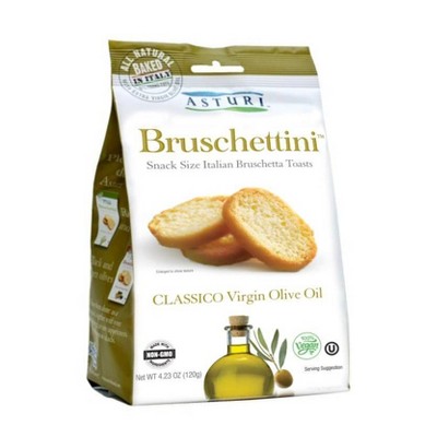 Asturi Bruschettini Classico Virgin Olive Oil Crackers - 4.23oz