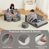 15-Piece Modular Kids Play Couch, Convertible Toddler Sofa Set, Multifunctional Playroom & Nursery Furniture - 4 of 4