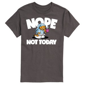 Men's - Garfield - Nope Not Today Sleepy Garfield Short Sleeve Graphic T-Shirt - 1 of 4