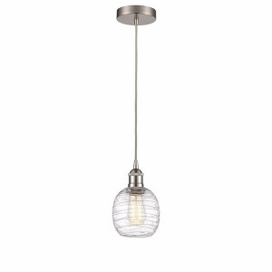 Belfast - 1 Light Cord Hung Mini Pendant In Industrial Style-9.75 Inches Tall and 6 Inches Wide - 1 of 1