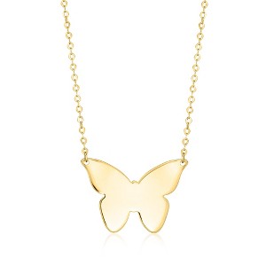 Ross-Simons Italian 14kt Yellow Gold Butterfly Necklace Size 18 - 1 of 3