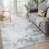 Modern Abstract Living Room Rug with Non-Slip Backing Ultra-Thin Stain Resistant Non Shedding Throw Carpet - 2 of 4