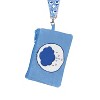Care Bears Breakaway Lanyard Grumpy Bear Zipper Plush Pouch ID Holder Keychain Blue - 2 of 4