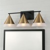 Capital Lighting Avant 3 - Light Vanity in  Aged Brass, Black - 3 of 4