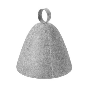 Felt Sauna Hot Spring Bath Hat Absorbent Hair Drying Cap(Grey) - 1 of 4