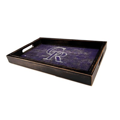 MLB Colorado Rockies Distressed Tray