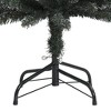 vidaXL Slim Green/White Christmas Tree with Stand - 4ft Artificial Xmas Tree with Snow, Bushy PVC Tips - 4 of 4
