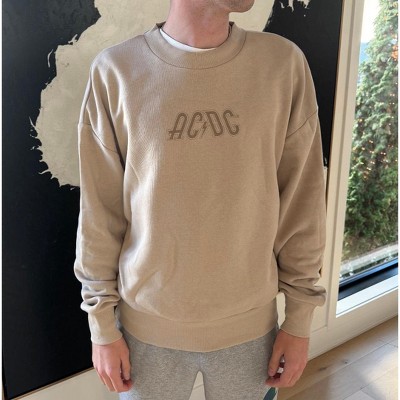 Grayson Threads - Men's Tan AC/DC High Voltage Crewneck Sweatshirt