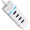 USB 3.0 Hub 4-Port Adapter Charger Data Sync Super Speed PC Mac Laptop Desktop - 3 of 4