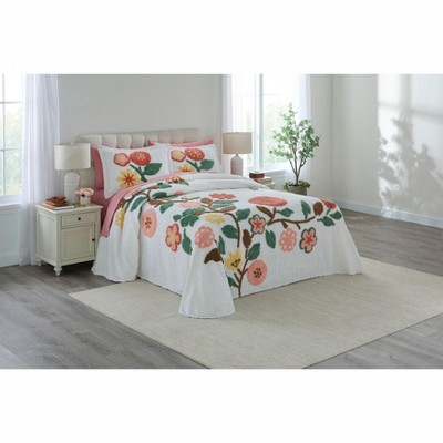 BrylaneHome Bloom Chenille Bedspread