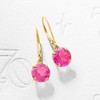 Ross-Simons 4.20 ct. t.w. Pink Topaz Drop Earrings in 14kt Yellow Gold - 3 of 4