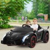 Infans 12V 2-Seater Licensed Lamborghini Kids Ride On Car w/ RC & Swing Function Black - 4 of 4