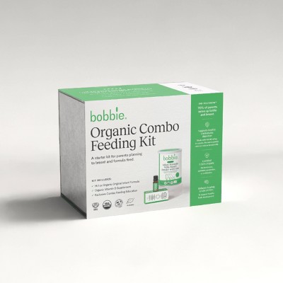 Bobbie Organic Combo Feeding Kit - Organic Infant Formula and Vitamin D Supplement - 14.1oz