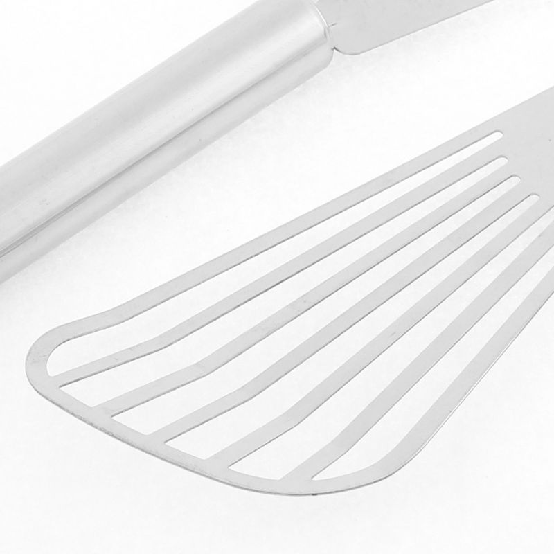 Unique Bargains Kitchen Stainless Steel Fish Slotted Pancake Spatulas and Turners Silver Tone 2 Pcs, 2 of 8
