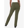 Jessica London Women's Plus Size Everyday Stretch Cotton Straight Leg - 3 of 4