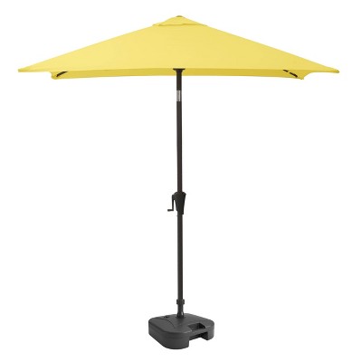 9' Square Titling Market Patio Umbrella with Base - CorLiving