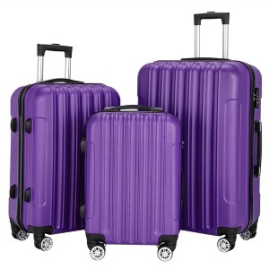 KTMBDW 3 Piece Luggage Sets, Lightweight with Spinner Wheels TSA Lock Hardside Travel Rolling Suitcases 20/24/28in for Carry On Check-in Business Trip - 1 of 4
