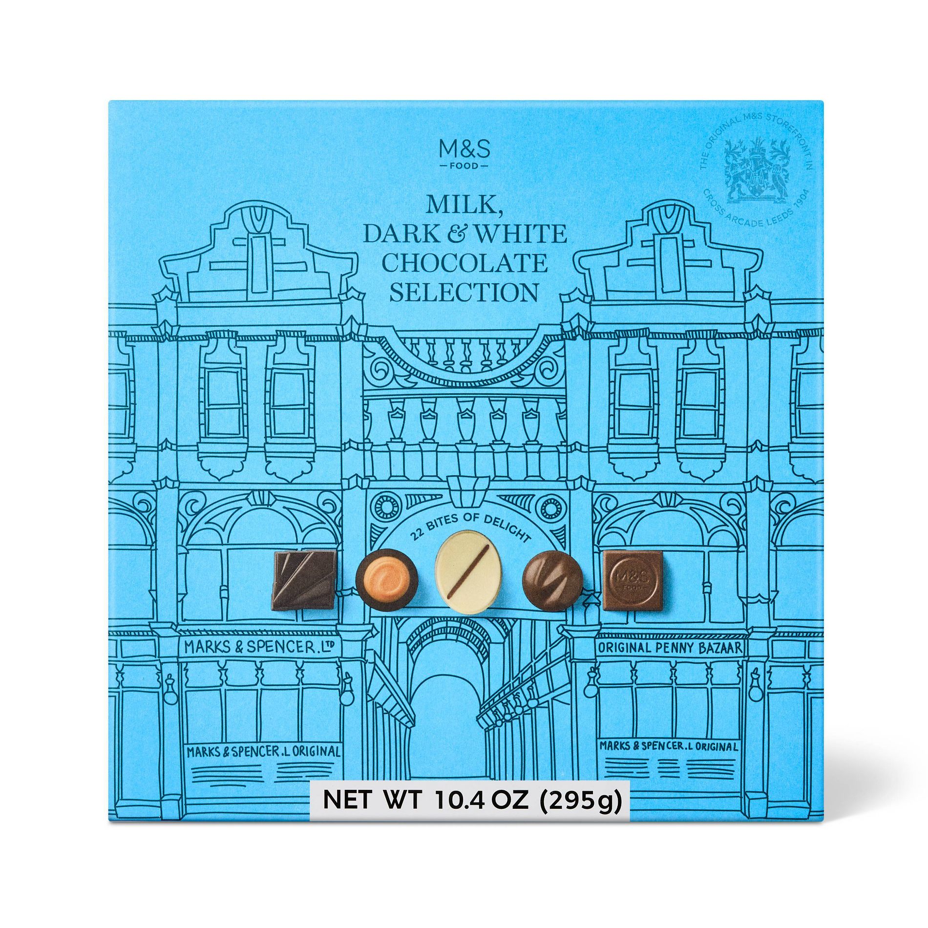 M&S Milk, Dark and White Milk Chocolate Selection - 10.58oz