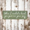Slickblue Pet Quote Wood Sign, When I Needed a Hand You Gave Me Your Paw, 3.5x10 Rustic Plaque - 2 of 3