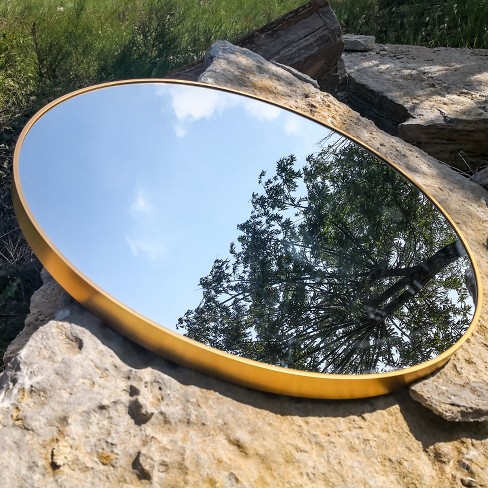 Round Wall Mirror with Hooks - Threshold