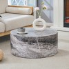 Lyngins Cylindrical Coffee Table, Multi-Functional Sofa Side Table with Fashionable Patterns, Versatile Living Room Table, Accent Table - 2 of 4